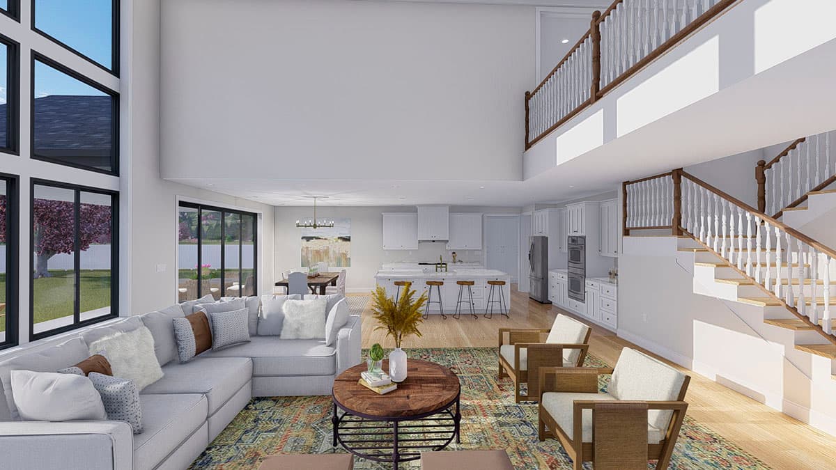 Plan 61379UT: Exclusive Modern Farmhouse Plan with 4-Car Garage and Home Office - Image #18 - Country, Farmhouse, Modern Farmhouse, New American