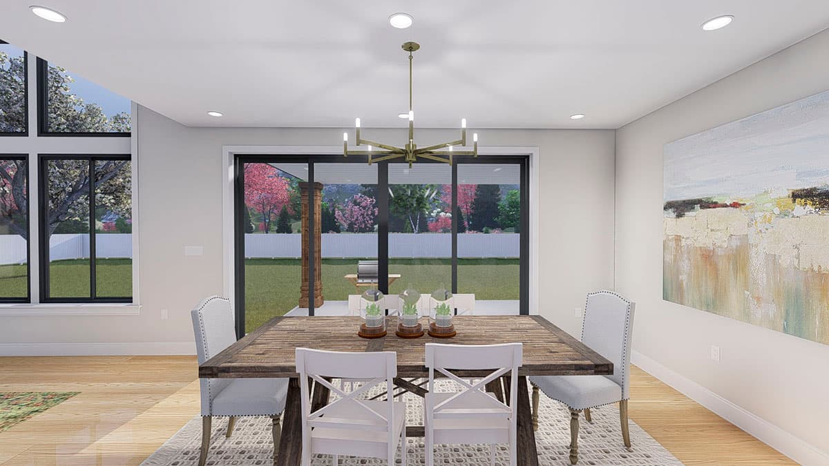 Plan 61379UT: Exclusive Modern Farmhouse Plan with 4-Car Garage and Home Office - Image #21 - Country, Farmhouse, Modern Farmhouse, New American