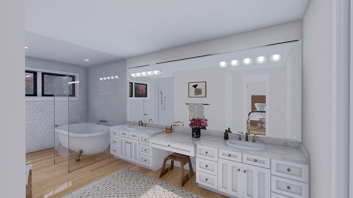 Plan 61379UT: Exclusive Modern Farmhouse Plan with 4-Car Garage and Home Office - Image #28 - Country, Farmhouse, Modern Farmhouse, New American