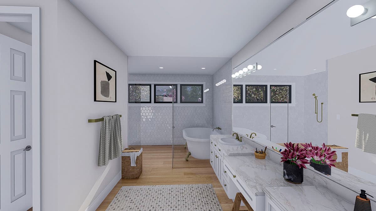 Plan 61379UT: Exclusive Modern Farmhouse Plan with 4-Car Garage and Home Office - Image #29 - Country, Farmhouse, Modern Farmhouse, New American