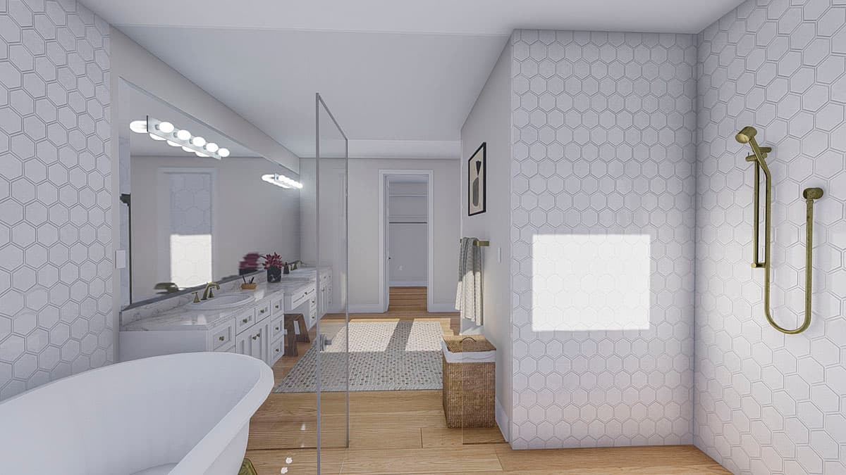 Plan 61379UT: Exclusive Modern Farmhouse Plan with 4-Car Garage and Home Office - Image #30 - Country, Farmhouse, Modern Farmhouse, New American