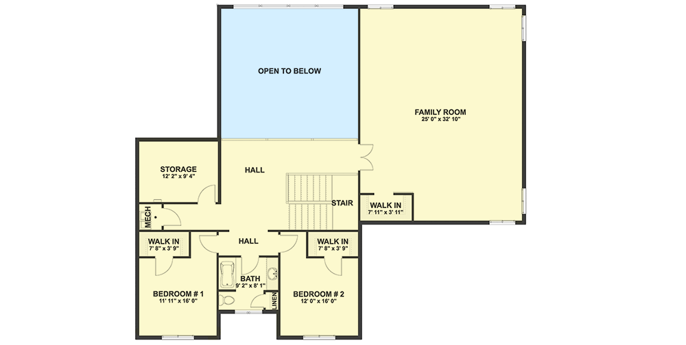 Plan 61379UT: Exclusive Modern Farmhouse Plan with 4-Car Garage and Home Office - Floor Plan - 2nd Floor - Country, Farmhouse, Modern Farmhouse, New American