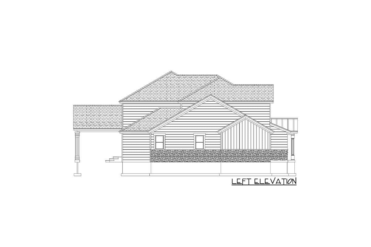 Plan 61379UT: Exclusive Modern Farmhouse Plan with 4-Car Garage and Home Office - Image #36 - Country, Farmhouse, Modern Farmhouse, New American