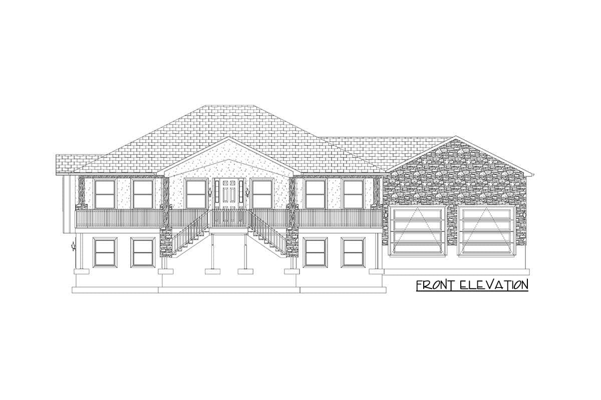 Plan 61380UT: Contemporary Mountain House Plan for Multi-generational Living - Image #47 - Contemporary, Mountain, Ranch