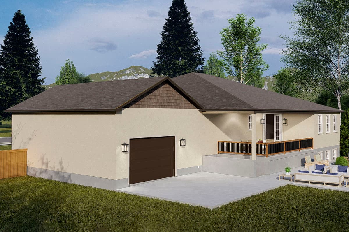 Plan 61380UT: Contemporary Mountain House Plan for Multi-generational Living - Image #20 - Contemporary, Mountain, Ranch