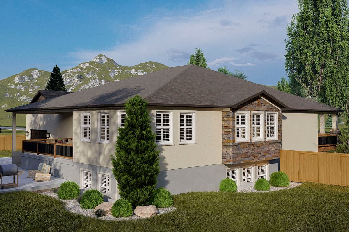 Plan 61380UT: Contemporary Mountain House Plan for Multi-generational Living - Image #22 - Contemporary, Mountain, Ranch