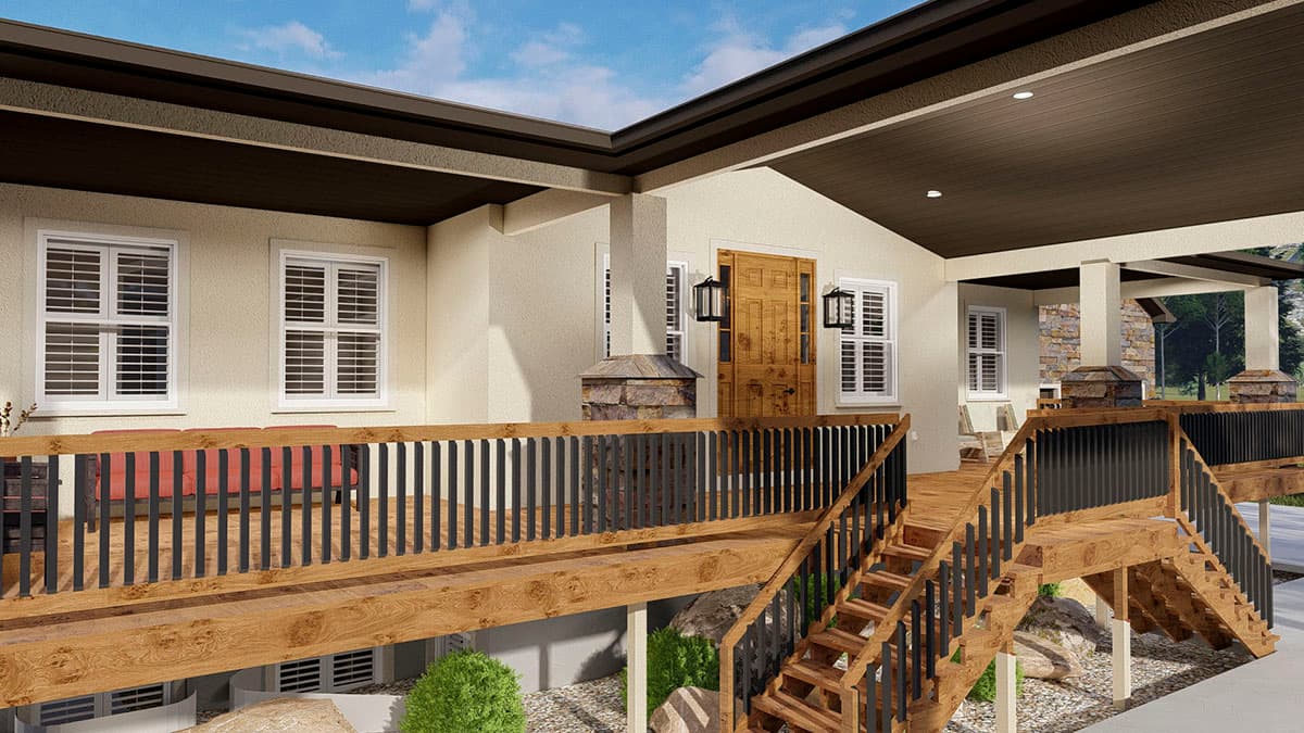 Plan 61380UT: Contemporary Mountain House Plan for Multi-generational Living - Image #24 - Contemporary, Mountain, Ranch