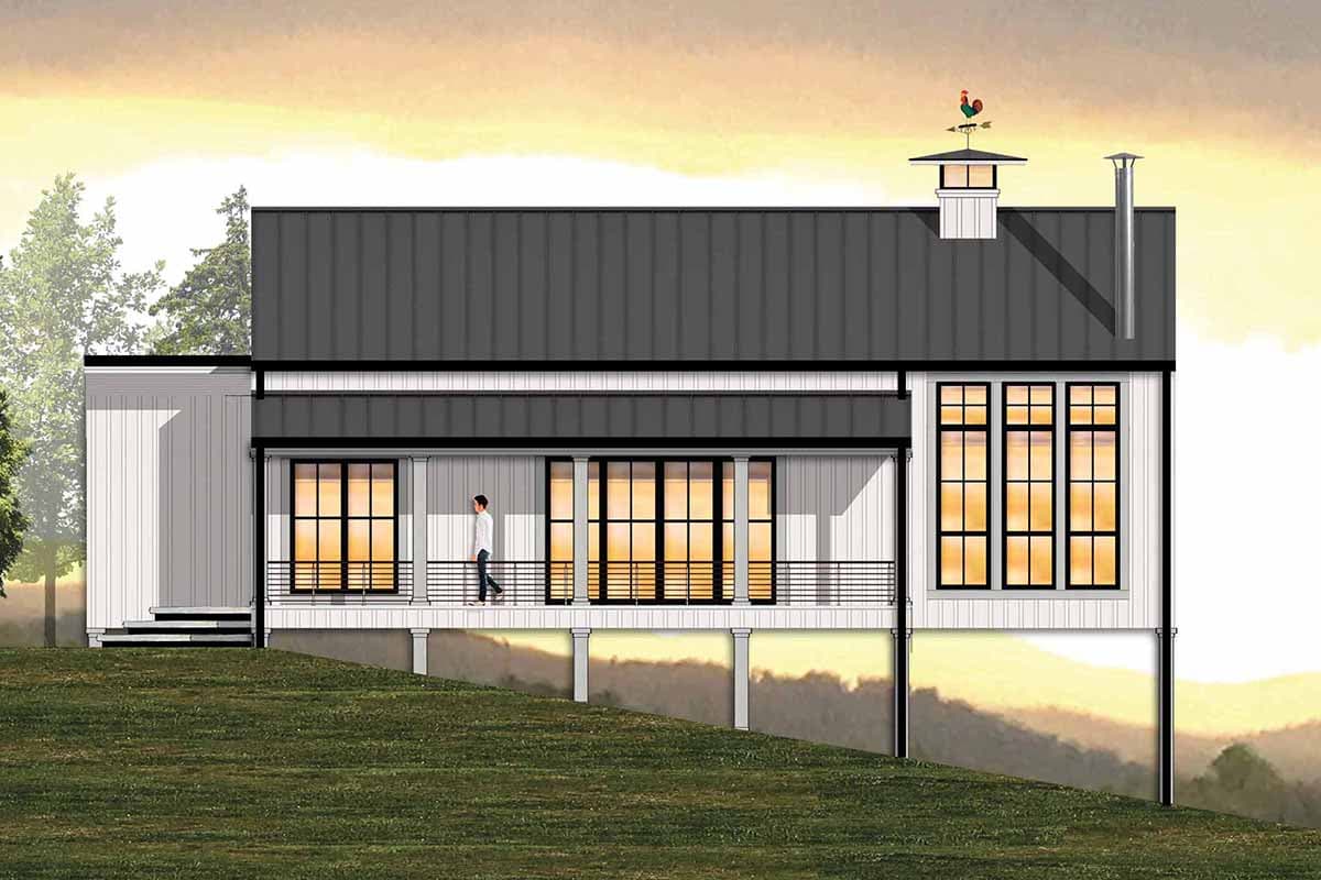Plan 18884CK: Compact Country House Plan with Detached Garage - Image #4 - Cottage, Country, Modern Farmhouse, Mountain, New American, Rustic, Vacation