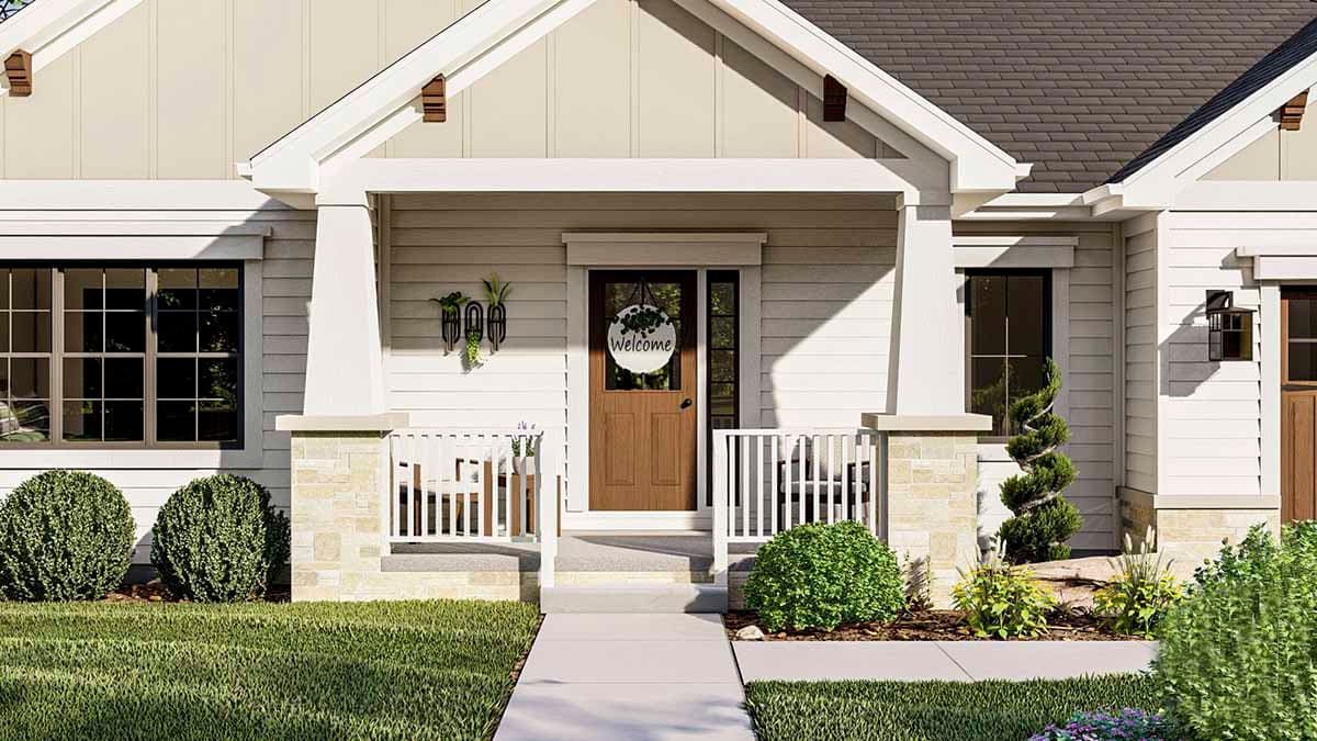 Plan 62350DJ: One-Story 3-Bed Craftsman Home Plan Just Under 2,000 Square Feet - Image #5 - Craftsman, New American, Ranch