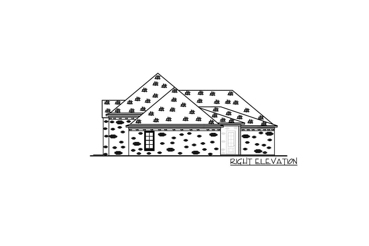 Plan 83950JW: Brick-clad Home Plan with Split Bedrooms and Home Office - Image #43 - Acadian, French Country, Louisiana-Style, Ranch, Southern