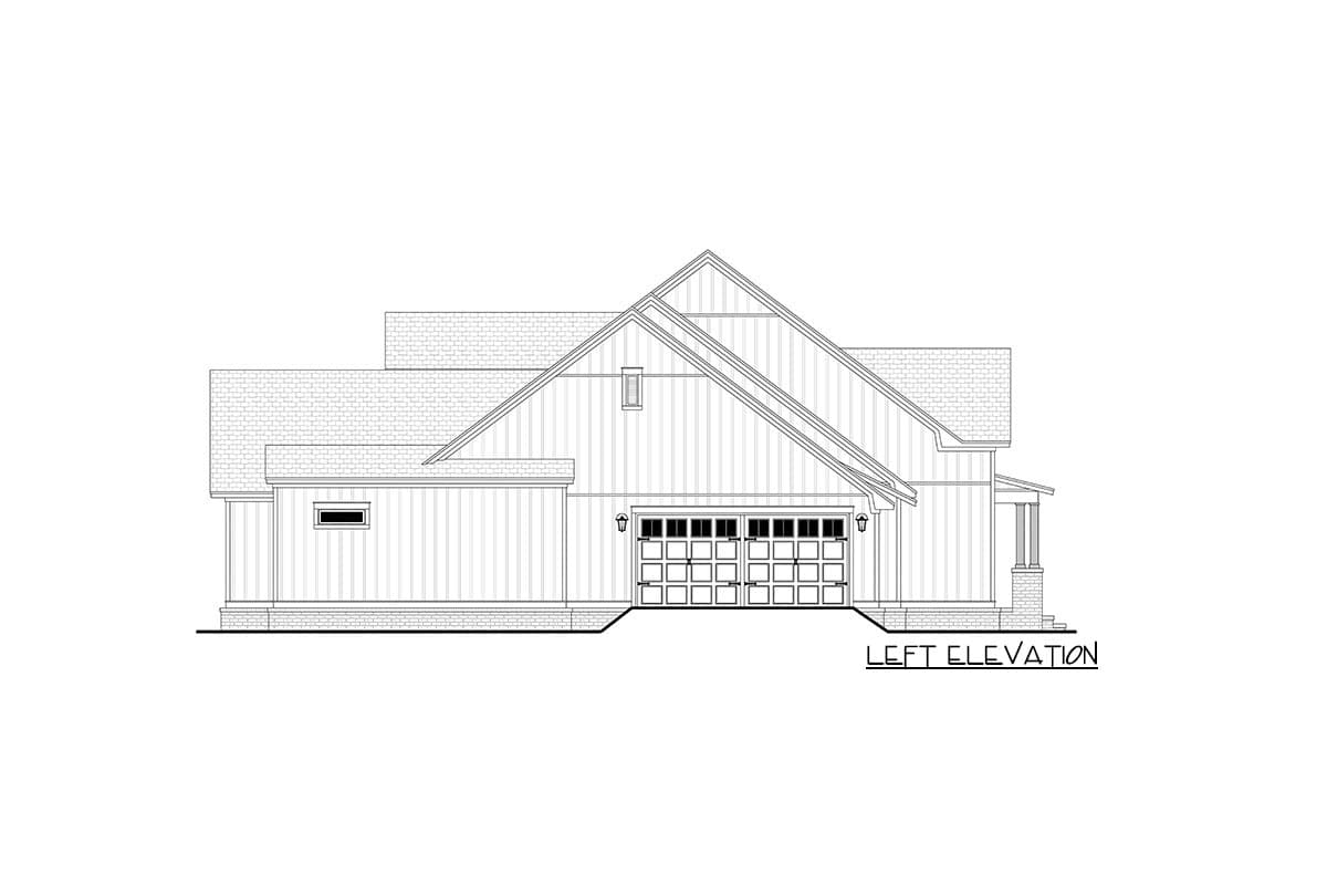 Plan 51858HZ: 3-Bed Modern Farmhouse Plan with Large Optionally Finished Bonus Room Upstairs - Image #7 - Cottage, Country, Farmhouse, Modern Farmhouse, New American, Southern, Traditional