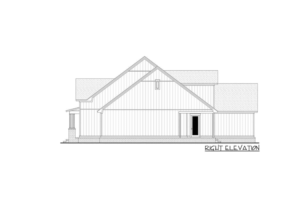 Plan 51858HZ: 3-Bed Modern Farmhouse Plan with Large Optionally Finished Bonus Room Upstairs - Image #9 - Cottage, Country, Farmhouse, Modern Farmhouse, New American, Southern, Traditional