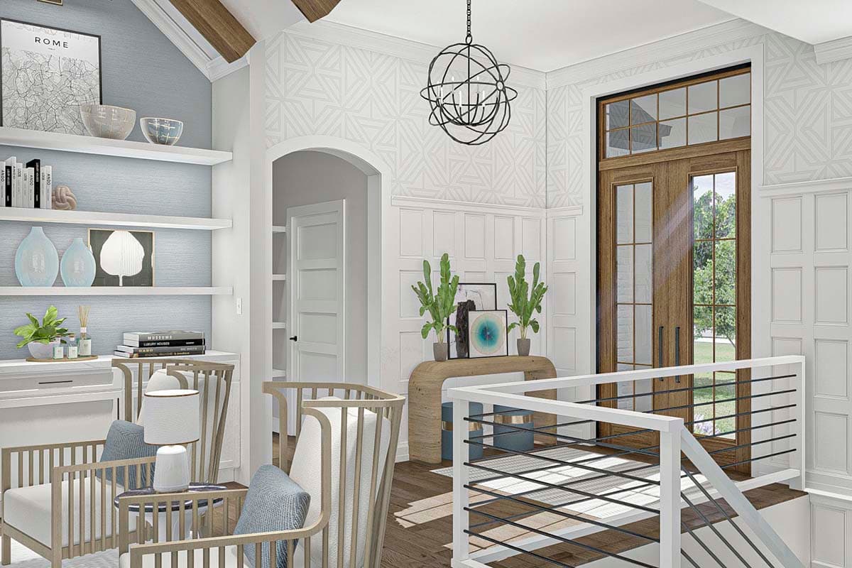 Plan 62352DJ: One-story Home Plan with Hidden Room in Optional Lower Level - Image #5 - Craftsman, Traditional