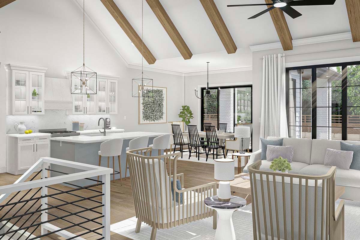 Plan 62352DJ: One-story Home Plan with Hidden Room in Optional Lower Level - Image #6 - Craftsman, Traditional