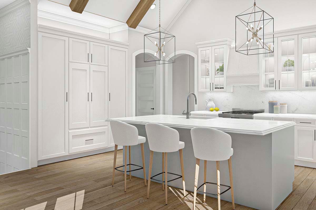 Plan 62352DJ: One-story Home Plan with Hidden Room in Optional Lower Level - Image #7 - Craftsman, Traditional