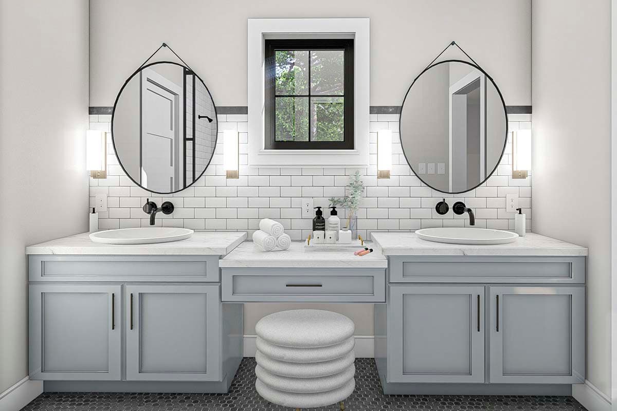 Plan 62352DJ: One-story Home Plan with Hidden Room in Optional Lower Level - Image #8 - Craftsman, Traditional