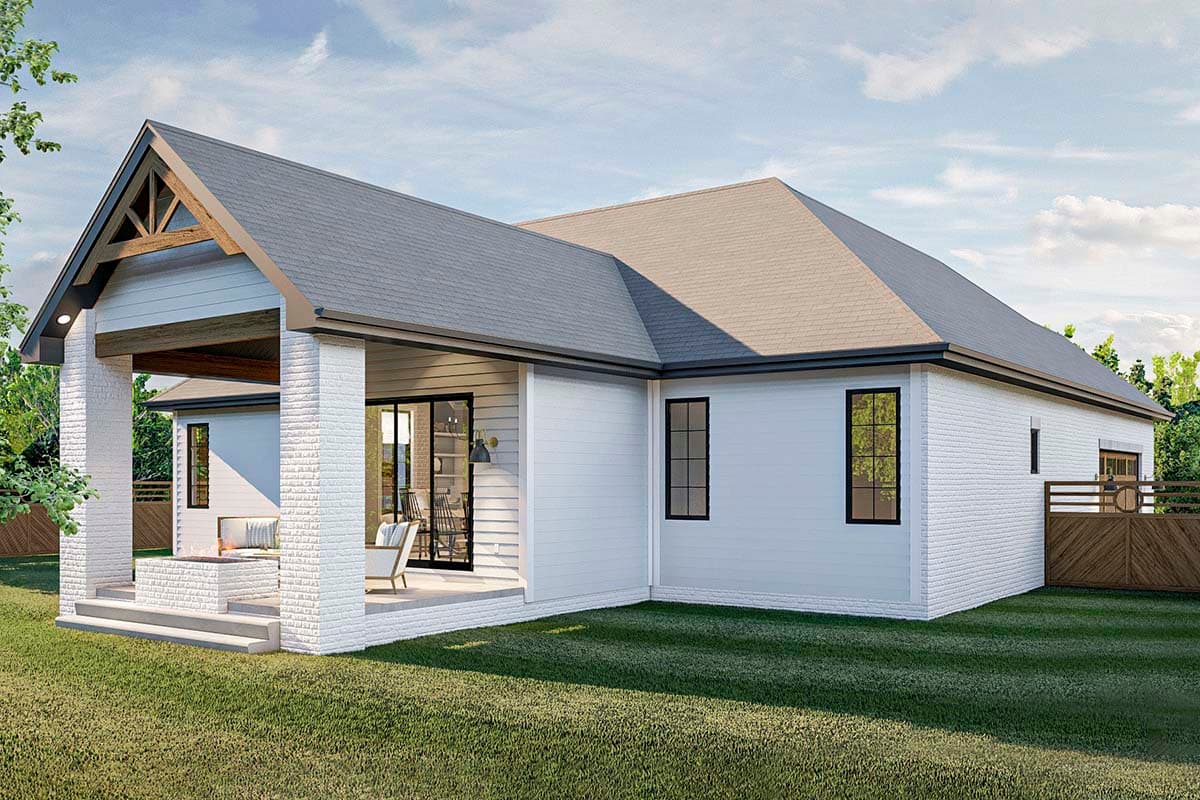 Plan 62352DJ: One-story Home Plan with Hidden Room in Optional Lower Level - Image #10 - Craftsman, Traditional