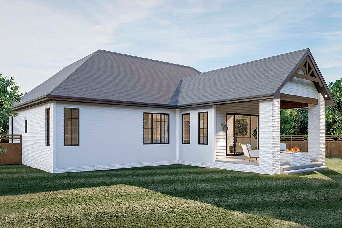 Plan 62352DJ: One-story Home Plan with Hidden Room in Optional Lower Level - Image #11 - Craftsman, Traditional