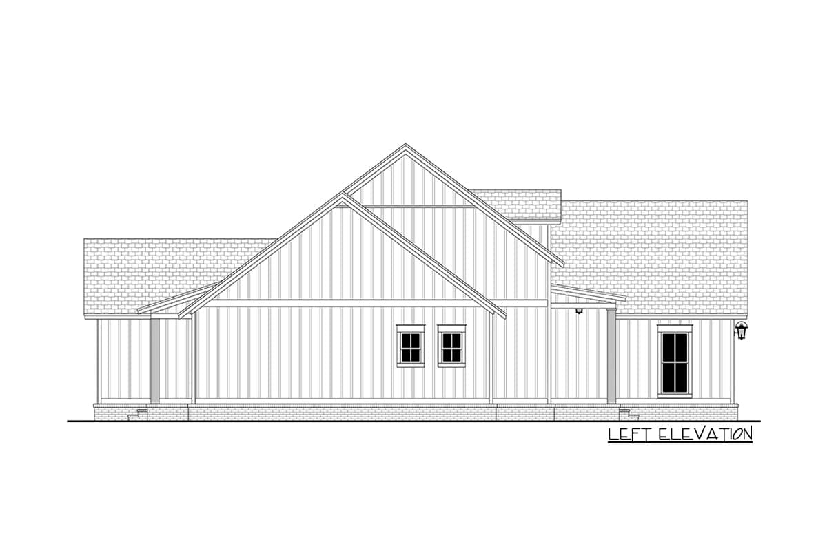 Plan 51859HZ: Compact Modern Farmhouse Under 1800 Square Feet with 3 Bedrooms - Image #4 - Country, Farmhouse, Modern Farmhouse, New American