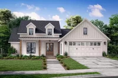 Compact Modern Farmhouse Under 1800 Square Feet with 3 Bedrooms