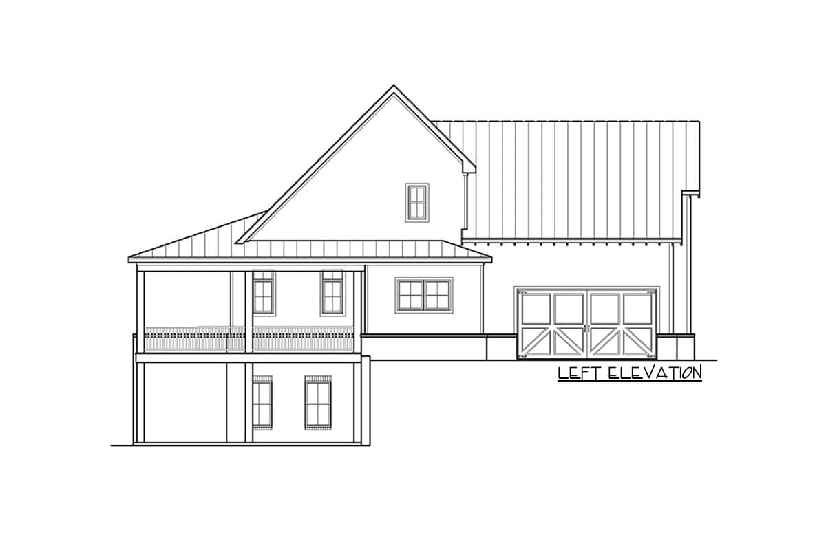 Plan 12320JL: One-Story Farmhouse Plan with Rear Wrap-Around Porch and Bonus Expansion - 2230 Sq Ft - Image #9 - Country, Farmhouse, Modern Farmhouse, New American, Traditional