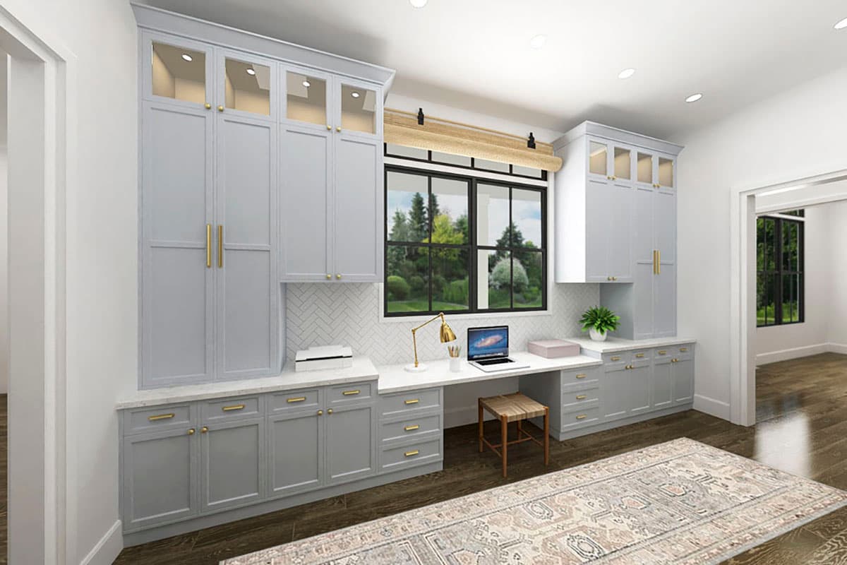 Plan 12320JL: One-Story Farmhouse Plan with Rear Wrap-Around Porch and Bonus Expansion - 2230 Sq Ft - Image #5 - Country, Farmhouse, Modern Farmhouse, New American, Traditional