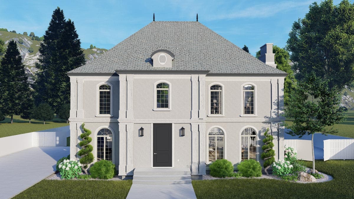 Plan 61381UT: Exclusive Georgian Home Plan with Home Office and Two Master Suites - Image #78 - Georgian, Traditional