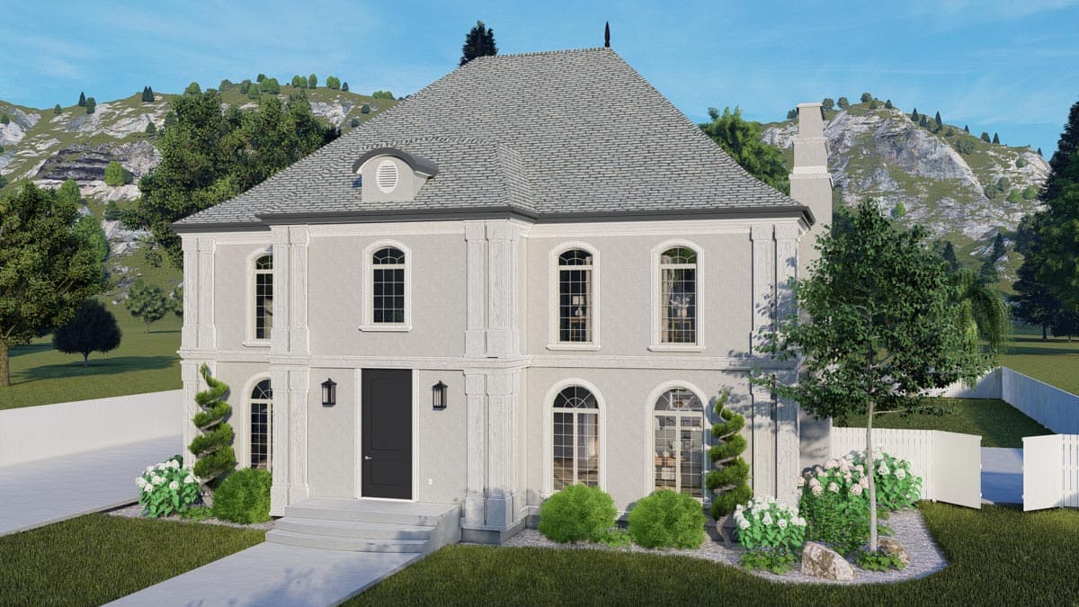 Plan 61381UT: Exclusive Georgian Home Plan with Home Office and Two Master Suites - Image #79 - Georgian, Traditional