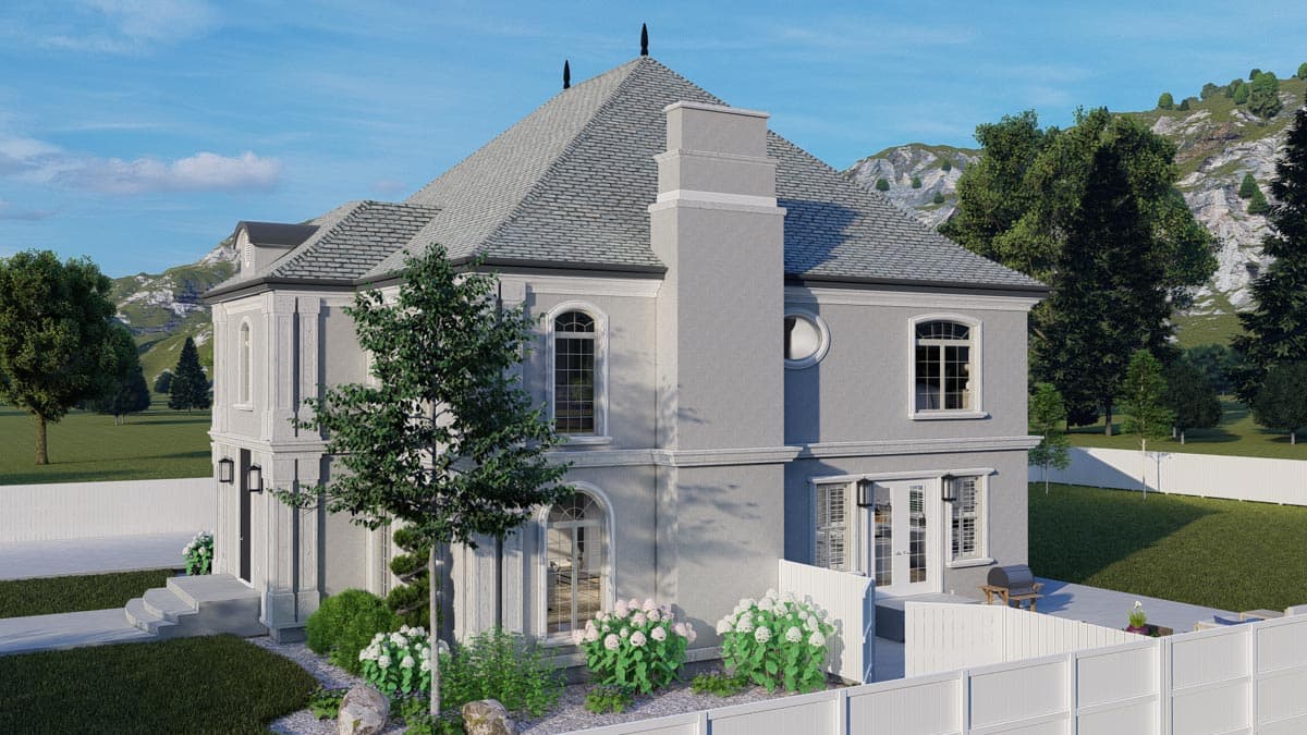 Plan 61381UT: Exclusive Georgian Home Plan with Home Office and Two Master Suites - Image #80 - Georgian, Traditional