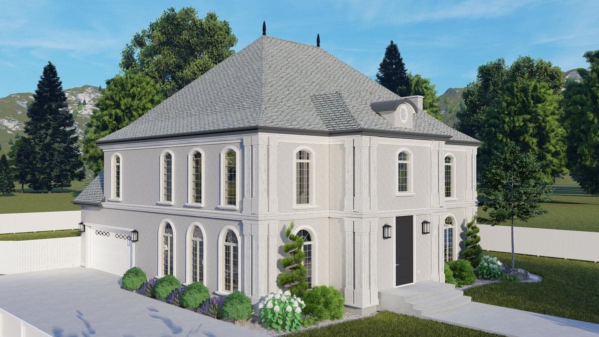 Plan 61381UT: Exclusive Georgian Home Plan with Home Office and Two Master Suites - Image #84 - Georgian, Traditional