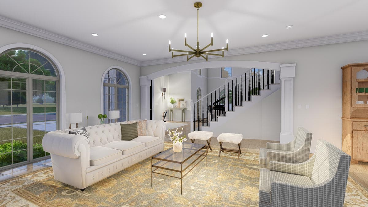 Plan 61381UT: Exclusive Georgian Home Plan with Home Office and Two Master Suites - Image #93 - Georgian, Traditional