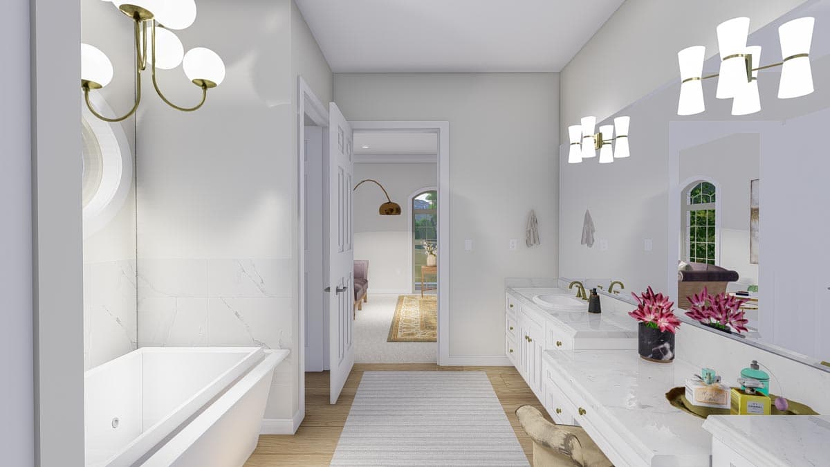 Plan 61381UT: Exclusive Georgian Home Plan with Home Office and Two Master Suites - Image #106 - Georgian, Traditional