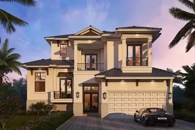 Transitional Mediterranean House Plan with Main-floor Master Suite