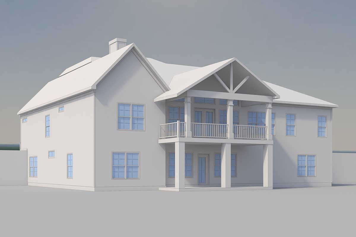 Plan 360080DK: Craftsman House Plan with 3-Car Angled Garage - Image #4 - Country, Craftsman, Northwest, Ranch