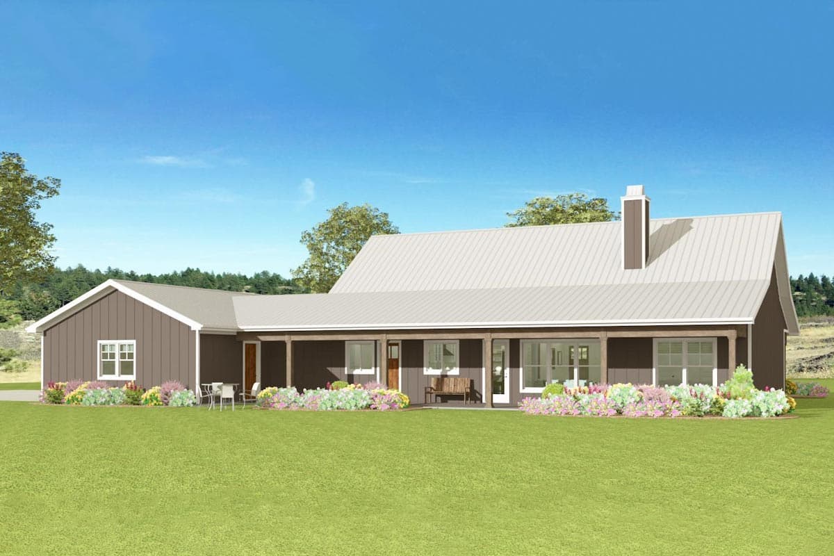 Plan 28944JJ: 3-Bed Country Ranch Plan with Split Bedrooms and 3-Car Garage - Image #9 - Country, Farmhouse, Ranch, Rustic, Traditional