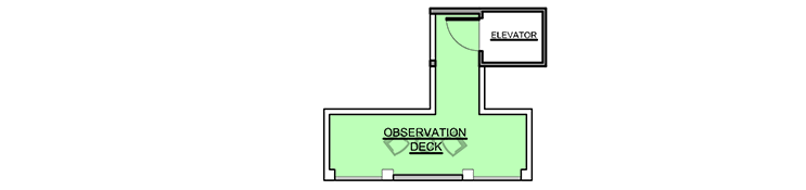 Plan 65647BS: Southern Coastal Home Plan with Elevator and Split Bedrooms - Floor Plan - Third Level Deck - Coastal, European, Florida-Style, Mediterranean, Southern, Transitional