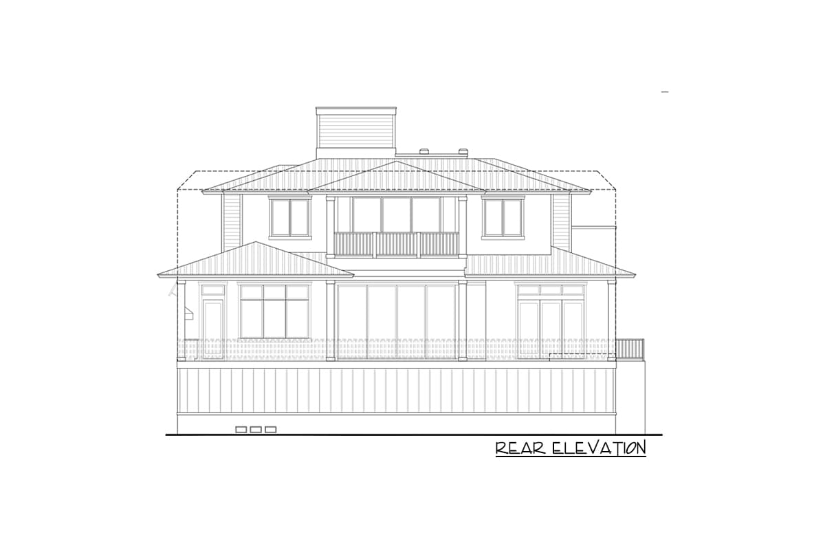Plan 65647BS: Southern Coastal Home Plan with Elevator and Split Bedrooms - Image #5 - Coastal, European, Florida-Style, Mediterranean, Southern, Transitional