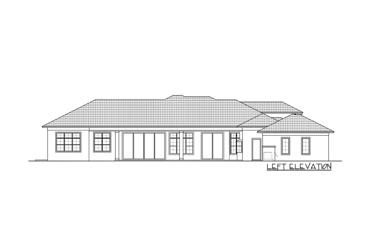 Plan 65648BS: Contemporary Florida Home Plan with Large Outdoor Living Area - Image #4 - Contemporary, European, Florida-Style, Southern, Transitional