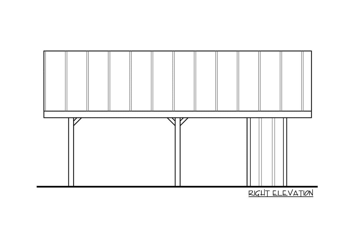 Plan 720038DA: Carport with Built-in Storage Closet  - Image #4 - Traditional