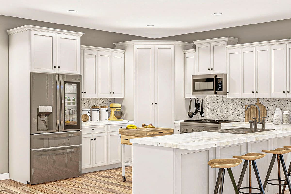 Plan 62361DJ: 3-Bed Modern Farmhouse with Home Office and Mudroom - Image #8 - Country, Craftsman, Farmhouse, Modern Farmhouse, New American, Traditional