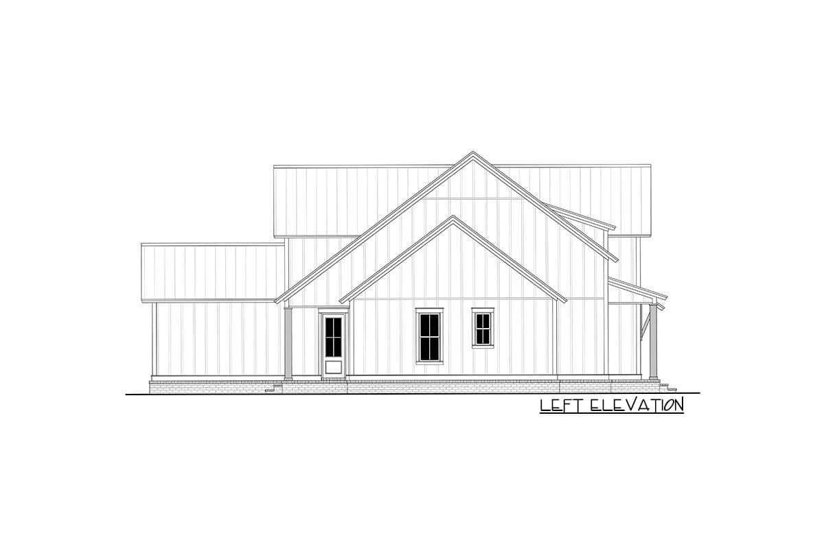 Plan 51860HZ: One-and-a-Half Story Modern Farmhouse with up to 4 Bedrooms - Image #4 - Country, Farmhouse, Modern Farmhouse, New American, Southern
