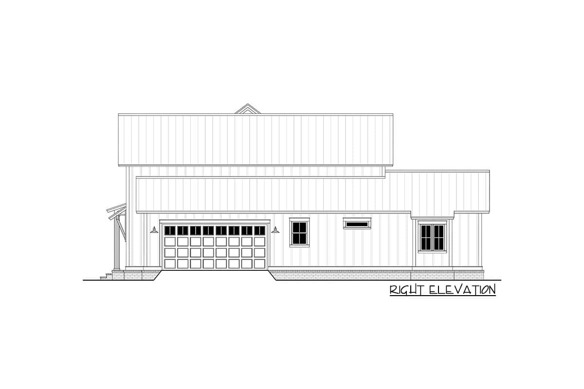 Plan 51860HZ: One-and-a-Half Story Modern Farmhouse with up to 4 Bedrooms - Image #6 - Country, Farmhouse, Modern Farmhouse, New American, Southern