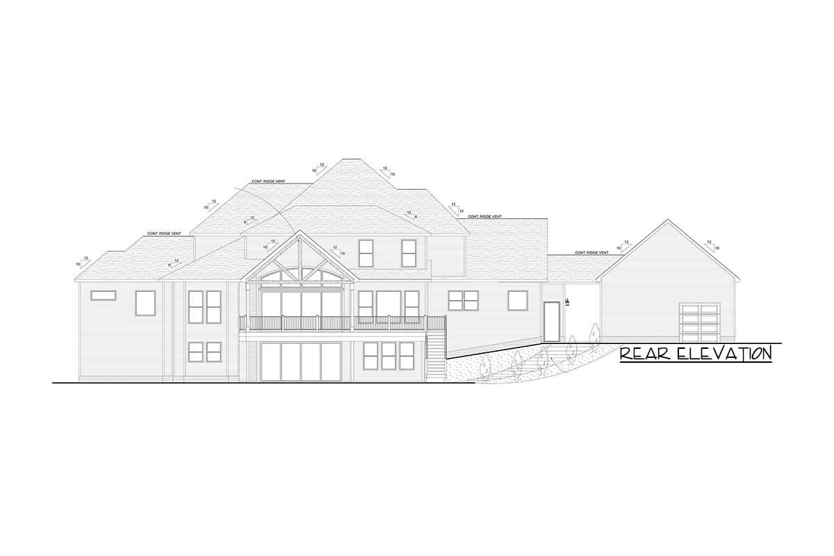 Plan 911010JVD: European Country Home Plan with 5-Car Garage and Home Office - Image #7 - European, French Country, Southern