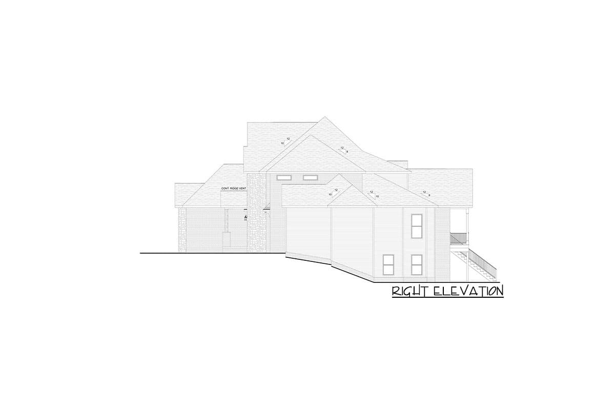 Plan 911010JVD: European Country Home Plan with 5-Car Garage and Home Office - Image #8 - European, French Country, Southern