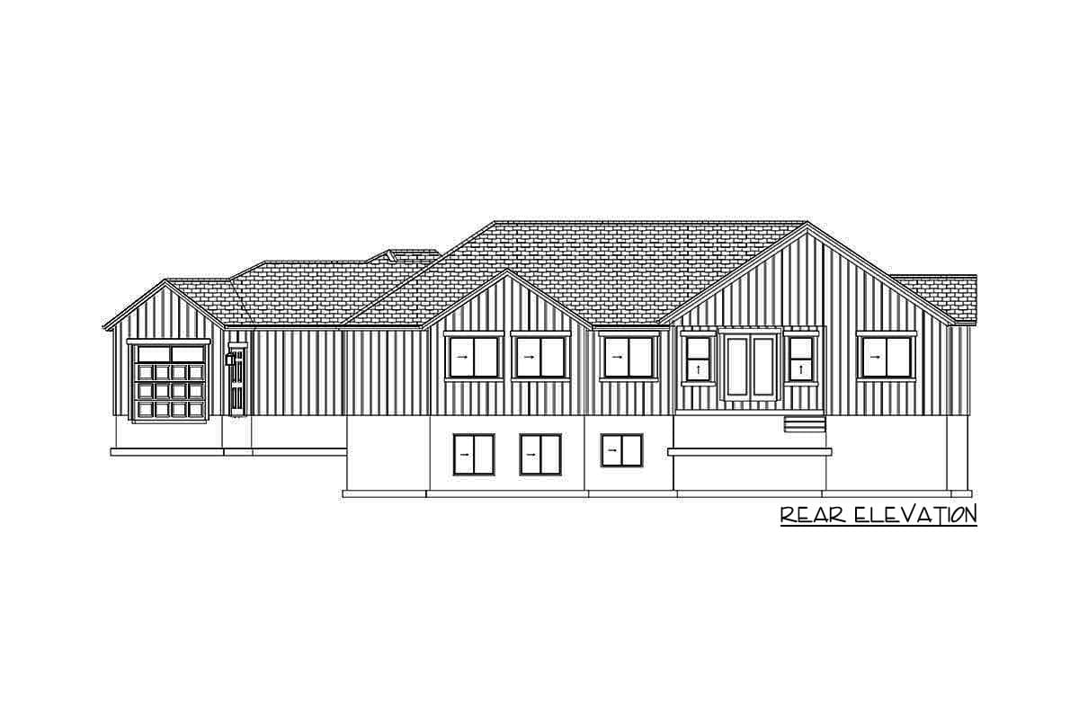 Plan 61382UT: Exclusive Country Ranch Home Plan with Home Office and Angled Garage - Image #30 - Country, Craftsman, Mountain, New American, Ranch