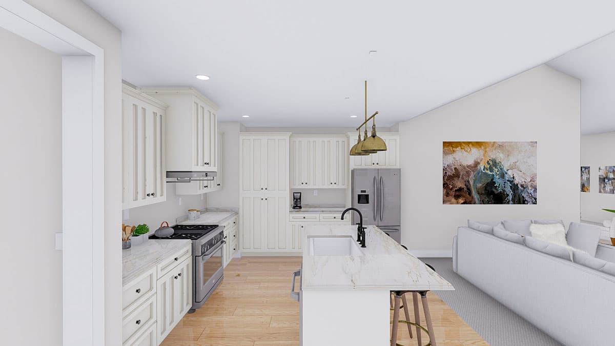 Plan 61382UT: Exclusive Country Ranch Home Plan with Home Office and Angled Garage - Image #19 - Country, Craftsman, Mountain, New American, Ranch