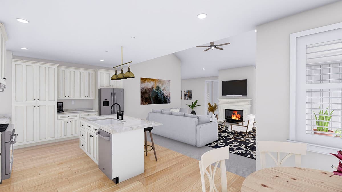 Plan 61382UT: Exclusive Country Ranch Home Plan with Home Office and Angled Garage - Image #21 - Country, Craftsman, Mountain, New American, Ranch