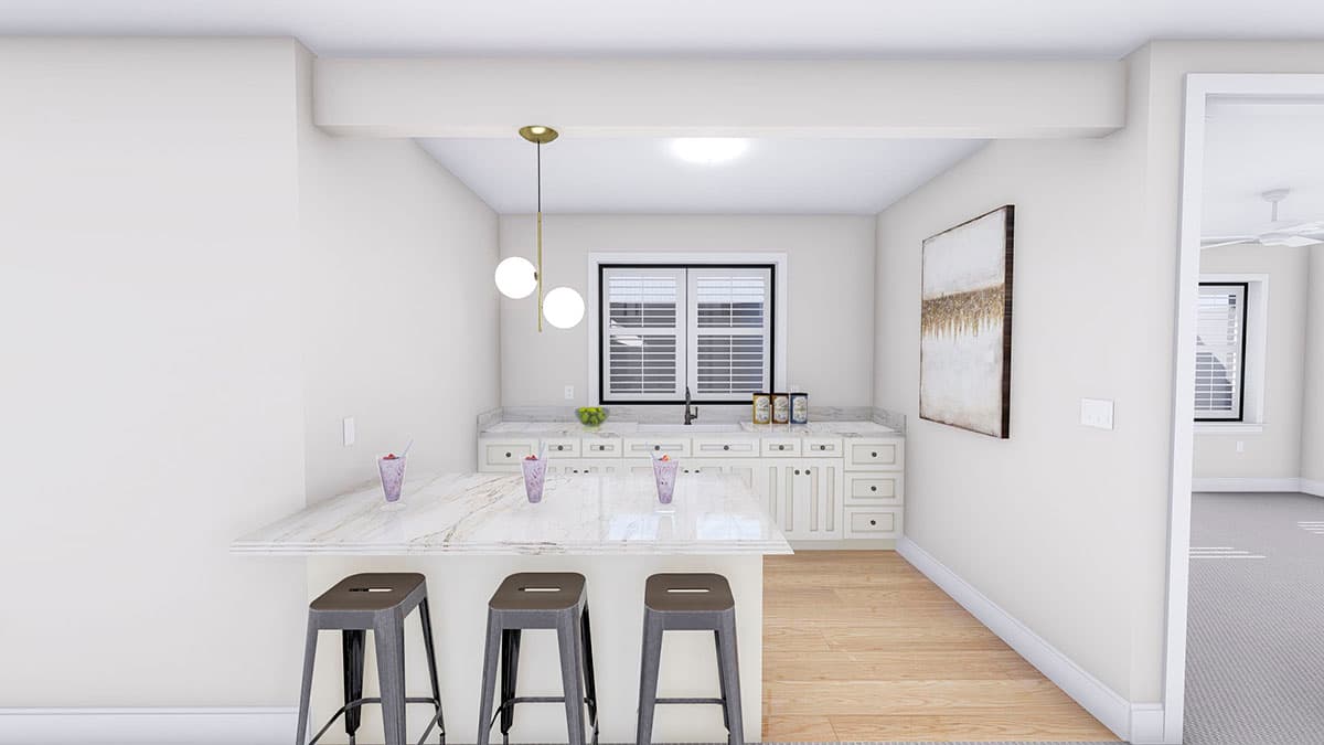 Plan 61382UT: Exclusive Country Ranch Home Plan with Home Office and Angled Garage - Image #27 - Country, Craftsman, Mountain, New American, Ranch