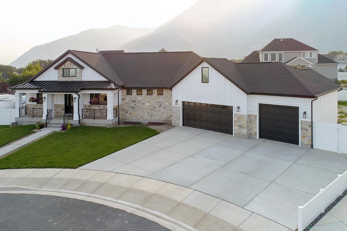 Plan 61382UT: Exclusive Country Ranch Home Plan with Home Office and Angled Garage - Image #5 - Country, Craftsman, Mountain, New American, Ranch