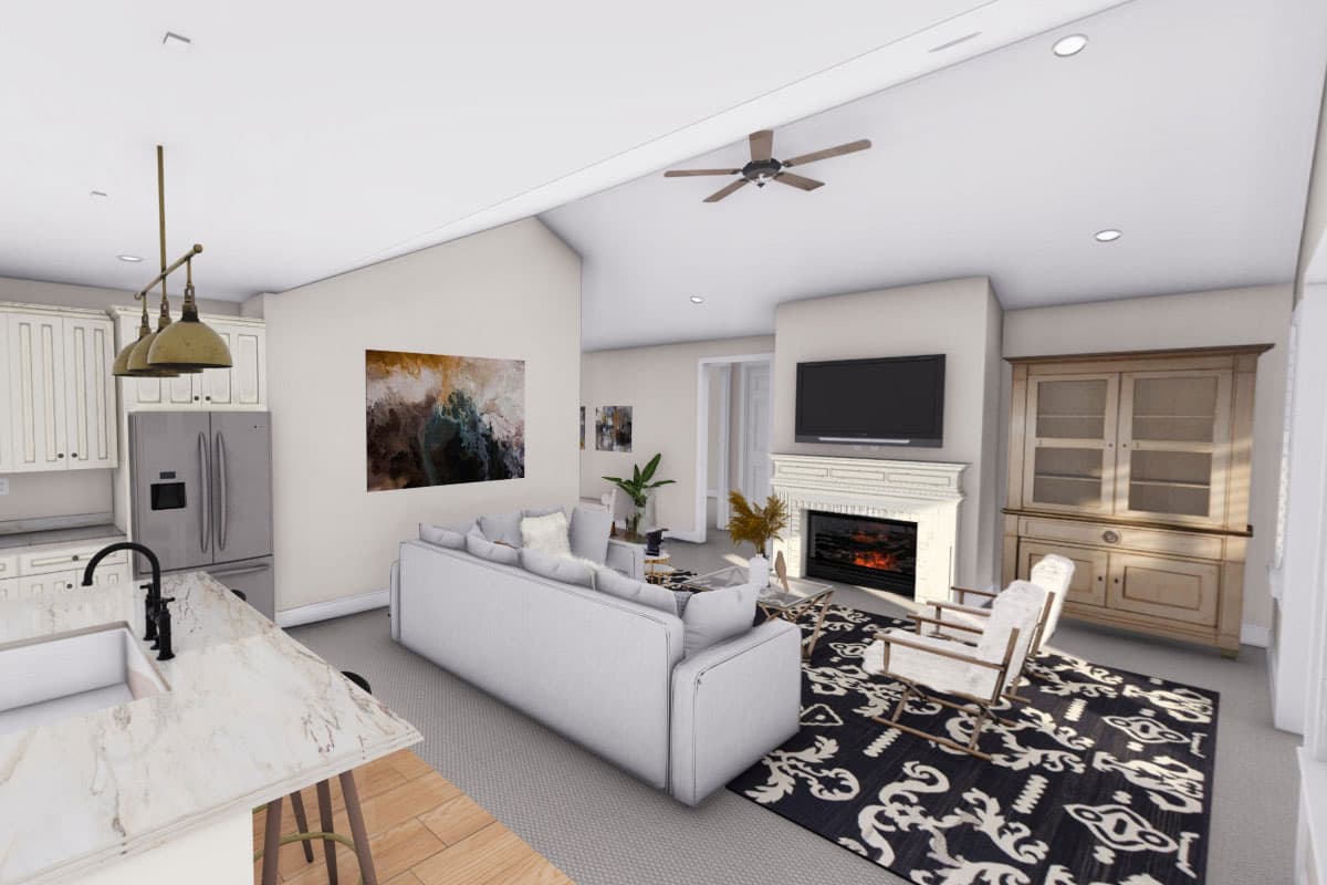 Plan 61382UT: Exclusive Country Ranch Home Plan with Home Office and Angled Garage - Virtual Tour Cover Image - Country, Craftsman, Mountain, New American, Ranch